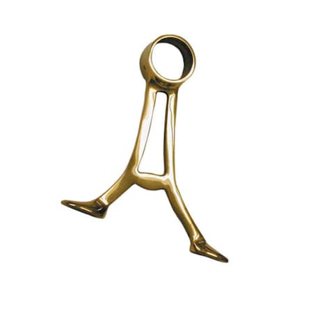 Tool Time 2 In. Floor Bracket - Polished Brass TO2585363